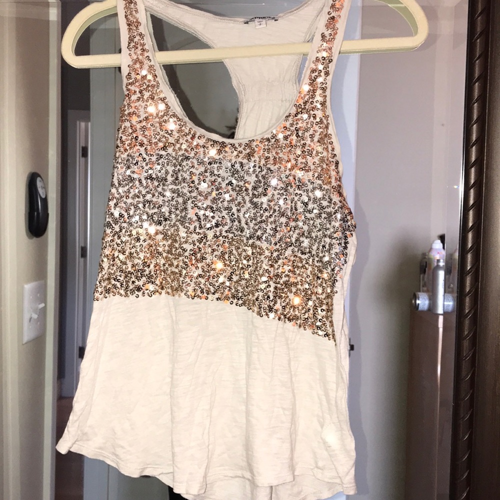 Sequin tank top